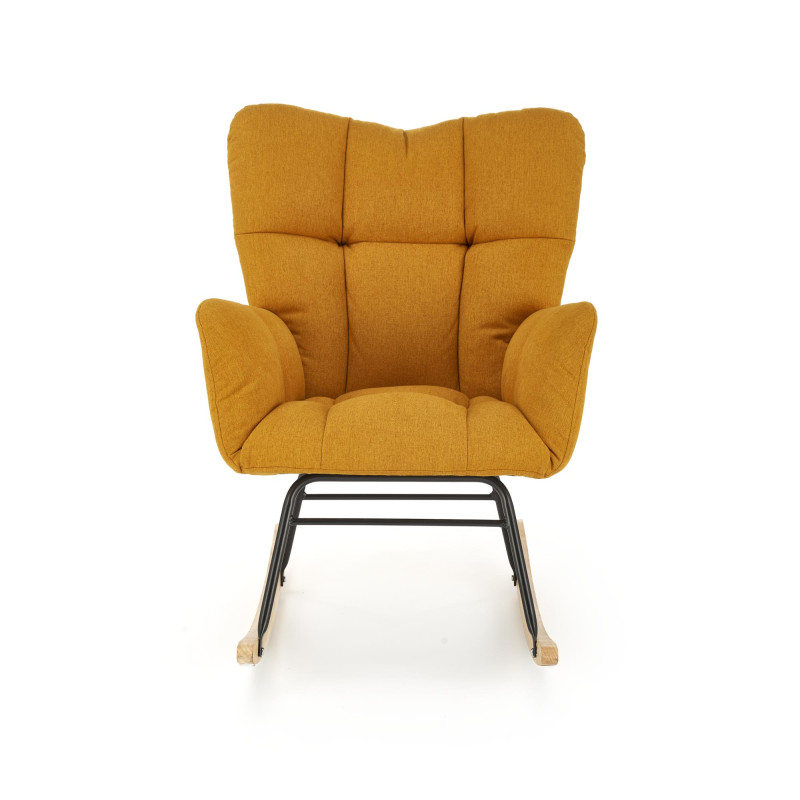 VASCO fotel bujany musztardowy