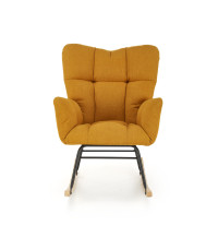 VASCO fotel bujany musztardowy