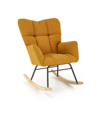 VASCO fotel bujany musztardowy