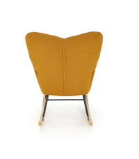 VASCO fotel bujany musztardowy