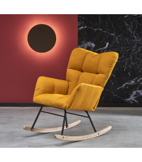 VASCO fotel bujany musztardowy