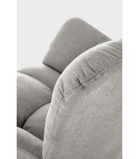 VASCO fotel bujany popielaty