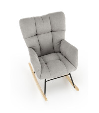 VASCO fotel bujany popielaty