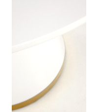 VEGAS stół, blat - biały, noga - biały / złoty (2p1szt)