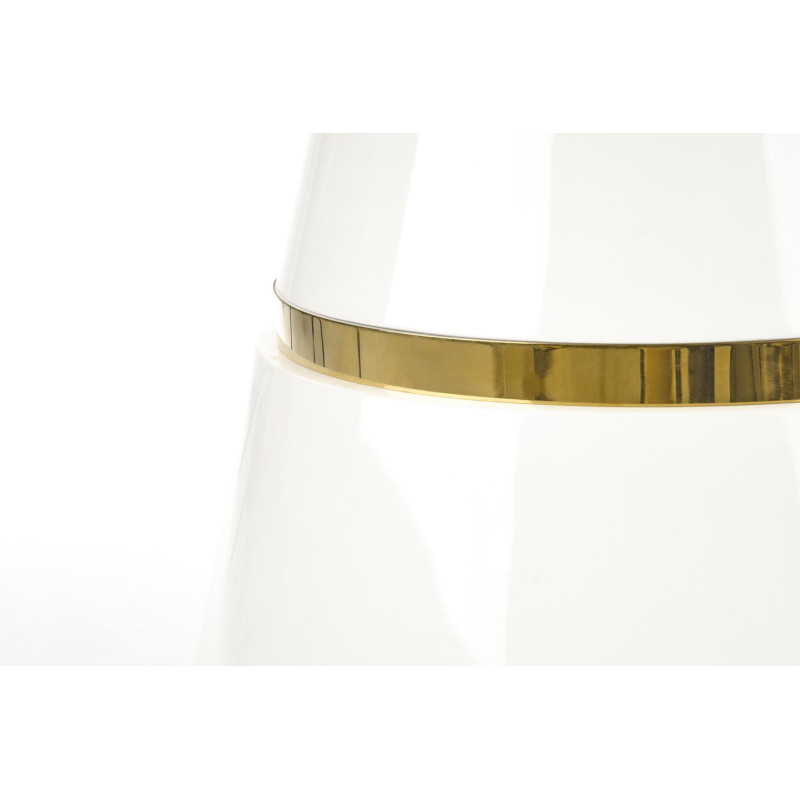 VEGAS stół, blat - biały, noga - biały / złoty (2p1szt)