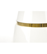 VEGAS stół, blat - biały, noga - biały / złoty (2p1szt)