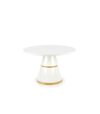 VEGAS stół, blat - biały, noga - biały / złoty (2p1szt)