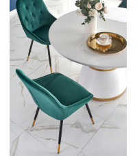 VEGAS stół, blat - biały, noga - biały / złoty (2p1szt)