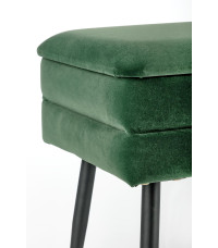 VELVA ławka ciemny zielony/czarny (1p1szt)