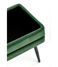 VELVA ławka ciemny zielony/czarny (1p1szt)