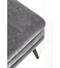 VELVA ławka popielaty/czarny (1p1szt)