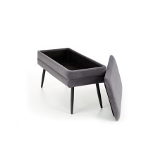 VELVA ławka popielaty/czarny (1p1szt)