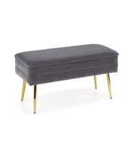 VELVA ławka popielaty/złoty (1p1szt)