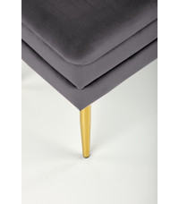 VELVA ławka popielaty/złoty (1p1szt)