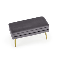 VELVA ławka popielaty/złoty (1p1szt)