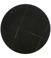 VERDE  ława czarny marmur / czarny (2p1szt)