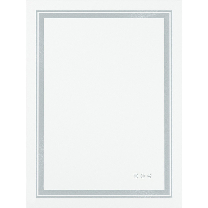 VERO lustro ścienne łazienkowe, srebrny (1p1szt)