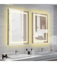 VERO lustro ścienne łazienkowe, srebrny (1p1szt)