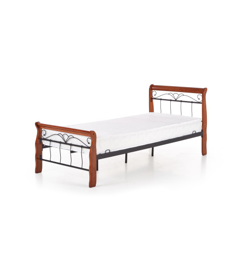 VERONICA łóżko 90 cm czereśnia ant./czarny (4p1szt.)