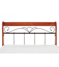 VERONICA łóżko 90 cm czereśnia ant./czarny (4p1szt.)