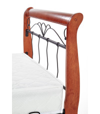 VERONICA łóżko 90 cm czereśnia ant./czarny (4p1szt.)