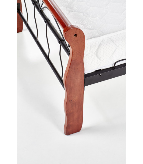 VERONICA łóżko 90 cm czereśnia ant./czarny (4p1szt.)