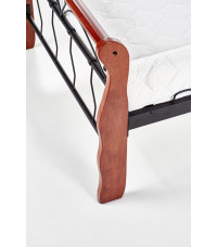 VERONICA łóżko 90 cm czereśnia ant./czarny (4p1szt.)