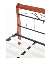 VERONICA łóżko 90 cm czereśnia ant./czarny (4p1szt.)