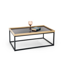 VESPA ława blat naturalny, nogi: czarny (1p1szt)