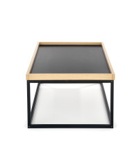 VESPA ława blat naturalny, nogi: czarny (1p1szt)