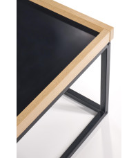 VESPA ława blat naturalny, nogi: czarny (1p1szt)