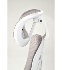 VESUVIO 2 fotel gabinetowy popielaty / biały