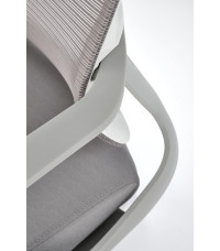 VESUVIO 2 fotel gabinetowy popielaty / biały