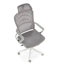 VESUVIO 2 fotel gabinetowy popielaty / biały