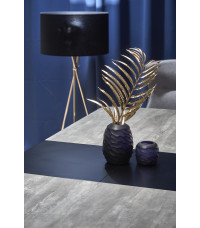 VINSTON stół rozkładany, blat - ciemny popiel / czarny, nogi - czarny (3p1szt)