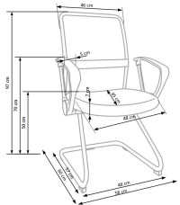 VIRE SKID fotel pracowniczy czarny
