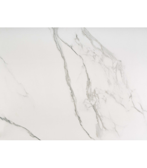 VIVALDI stół rozkładany blat - biały marmur, nogi - biały (2p1szt)