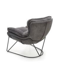 VOLKER fotel wypoczynkowy c.popiel / czarny (1p1szt)