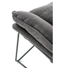 VOLKER fotel wypoczynkowy c.popiel / czarny (1p1szt)