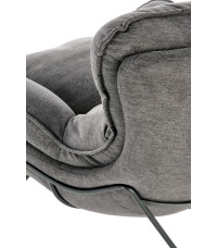 VOLKER fotel wypoczynkowy c.popiel / czarny (1p1szt)