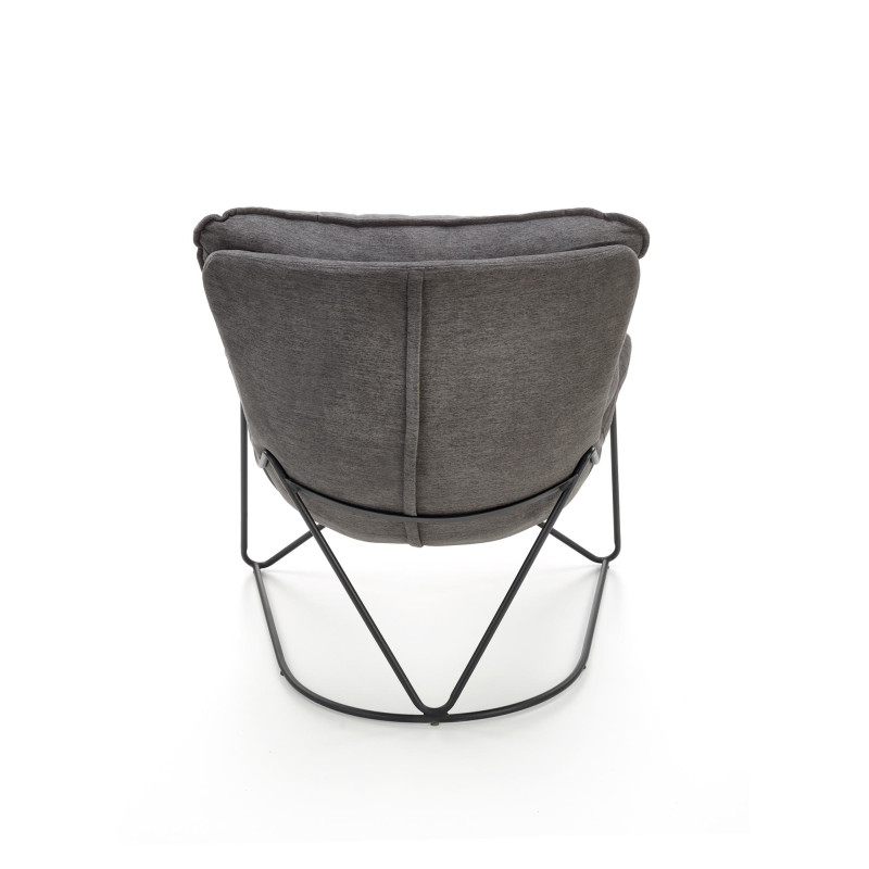 VOLKER fotel wypoczynkowy c.popiel / czarny (1p1szt)