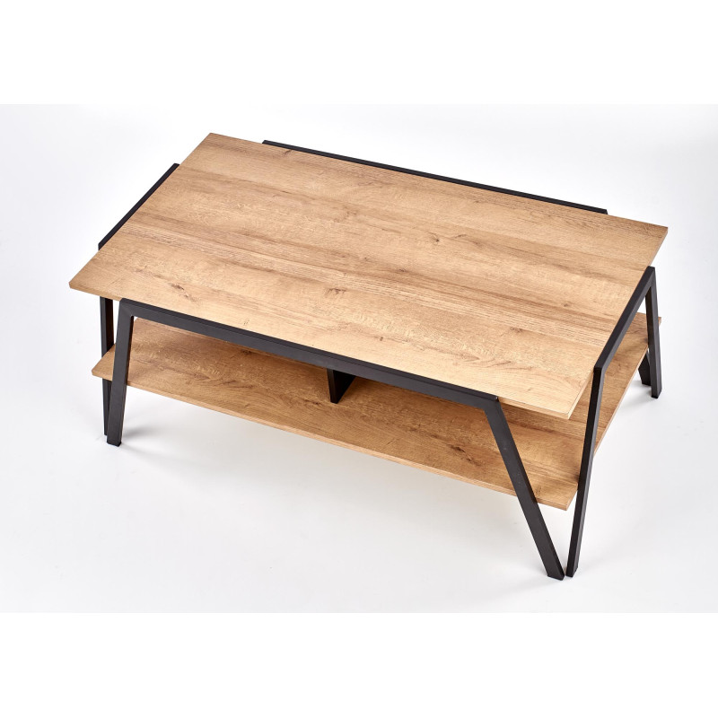 VOLTA ława czarny / dąb złoty (1p1szt)