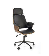 WEBER fotel gabinetowy orzechowy / czarny (1p1szt)