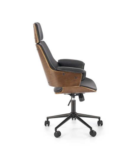 WEBER fotel gabinetowy orzechowy / czarny (1p1szt)