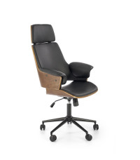 WEBER fotel gabinetowy orzechowy / czarny (1p1szt)