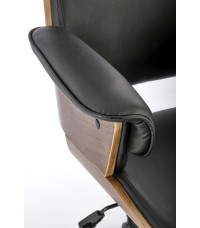 WEBER fotel gabinetowy orzechowy / czarny (1p1szt)