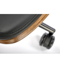 WEBER fotel gabinetowy orzechowy / czarny (1p1szt)