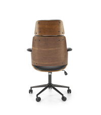 WEBER fotel gabinetowy orzechowy / czarny (1p1szt)