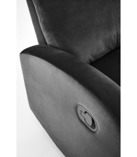 WONDER fotel rozkładany z funkcją kołyski, czarny (2p1szt)