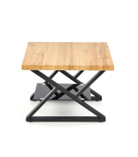 XENA KWADRAT ława czarny / naturalny (2p1szt)